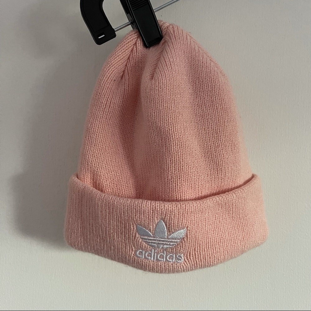pink adidas beanie